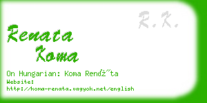 renata koma business card